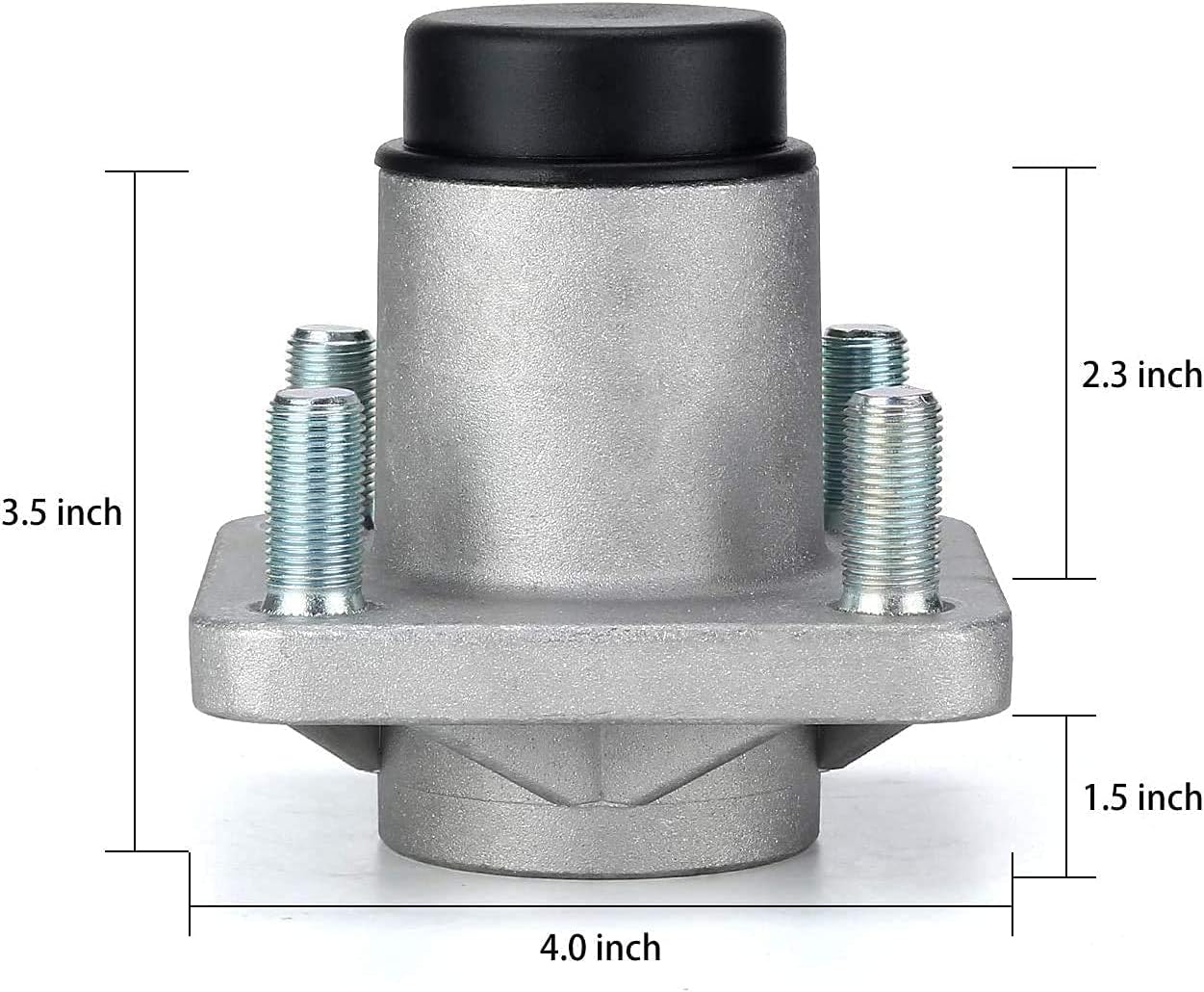 Golf Cart Front Wheel Hub Assembly with Bearings for Club Car DS & Precedent 2003-up Gas & Electric, OEM# 102357701