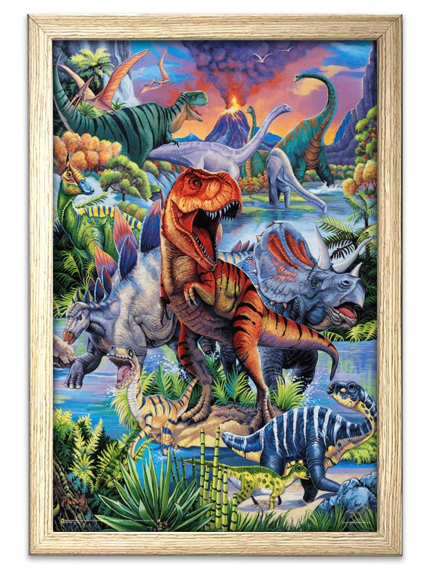 Amazon.com: Scorpio Posters Dinosaurs by Jenny Newland Art Poster