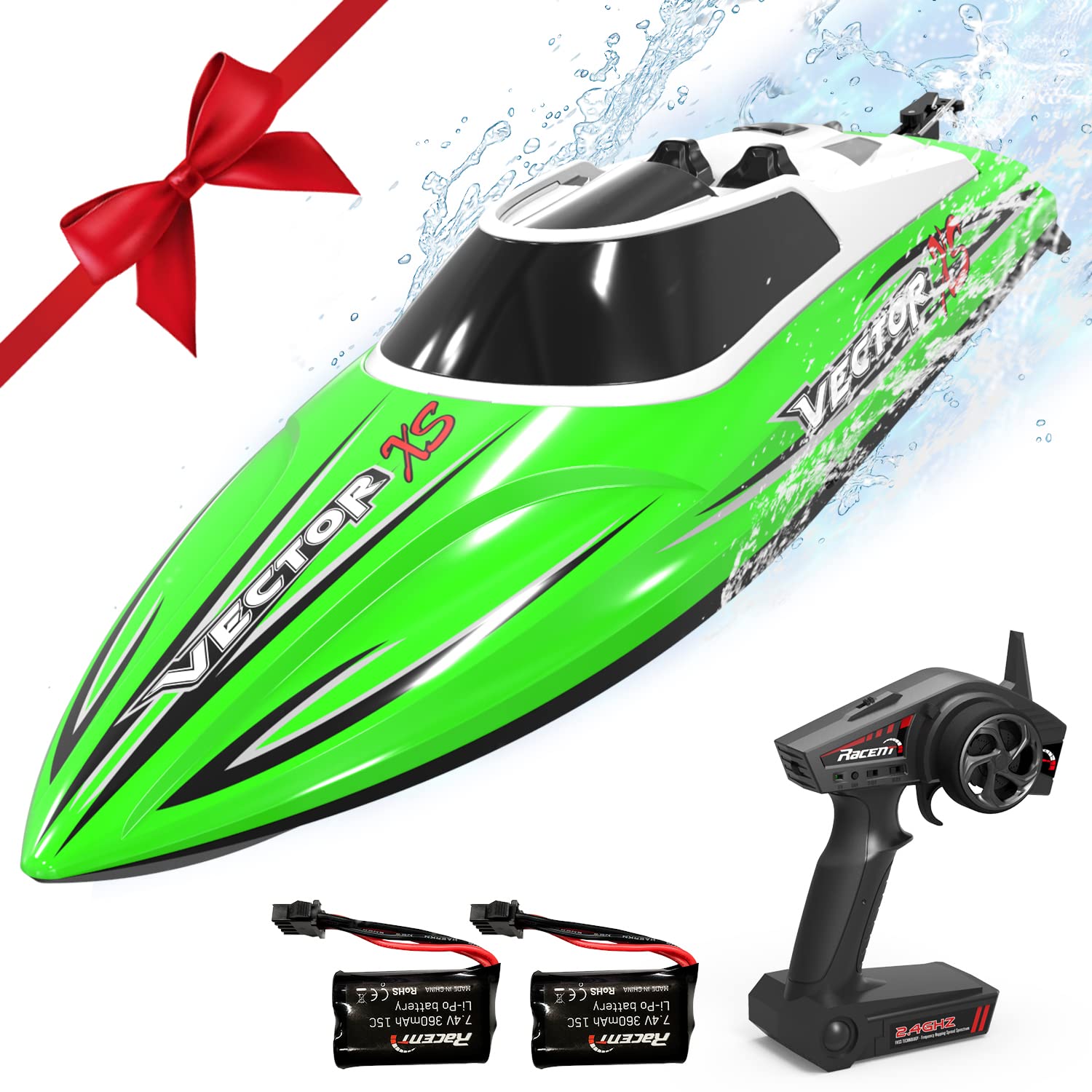 VOLANTEXRC RC Boat Remote Control Boats for Pools and Lakes 2.4 GHZ