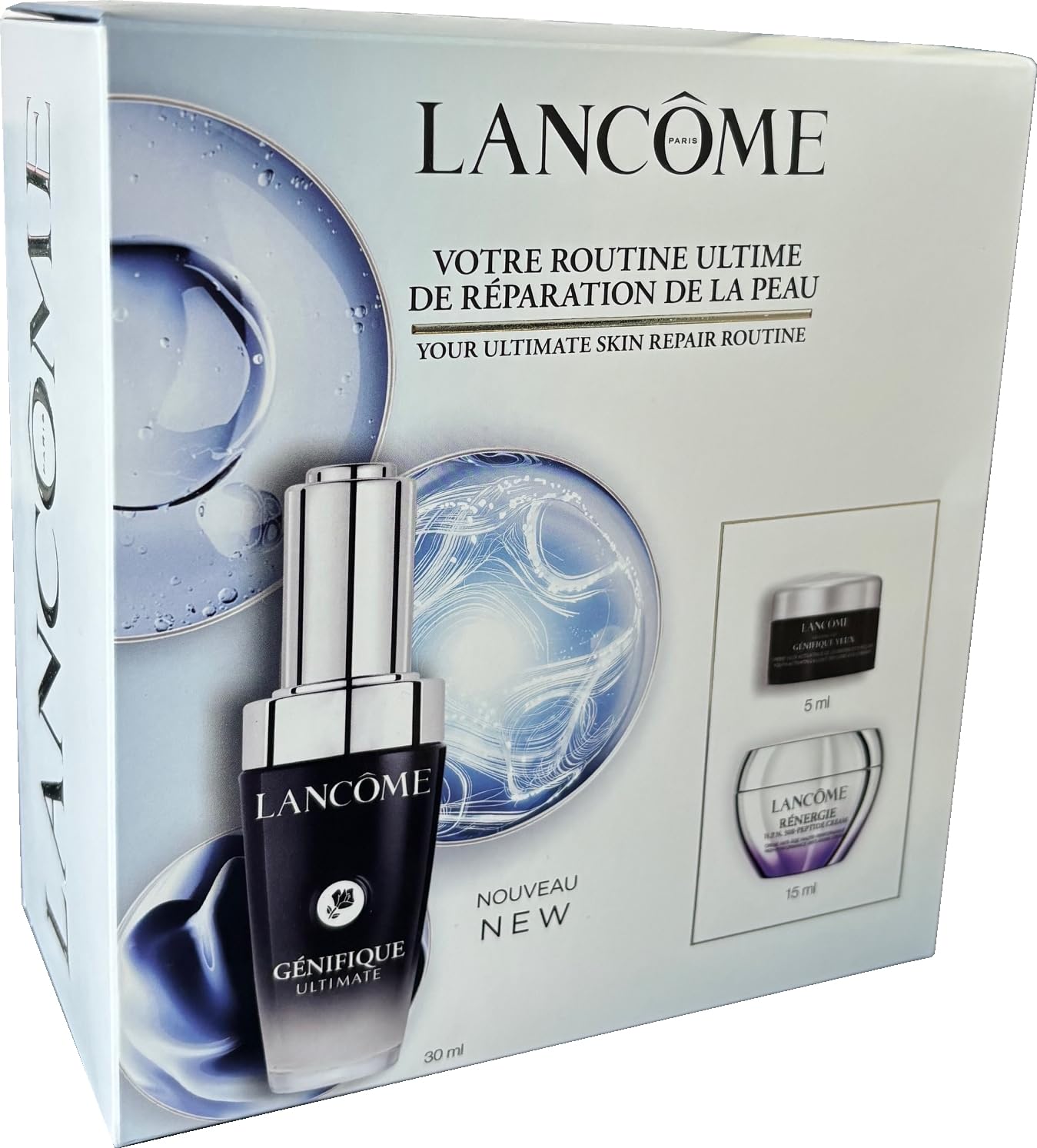 LancôMe - Ultimate Skin Repair Routine Set – GéNifique Ultimate Siero 30 Ml + RéNergie H.P.N. 300 Peptide Cream 15 Ml + Advanced GéNifique Yeux 5 Ml-image