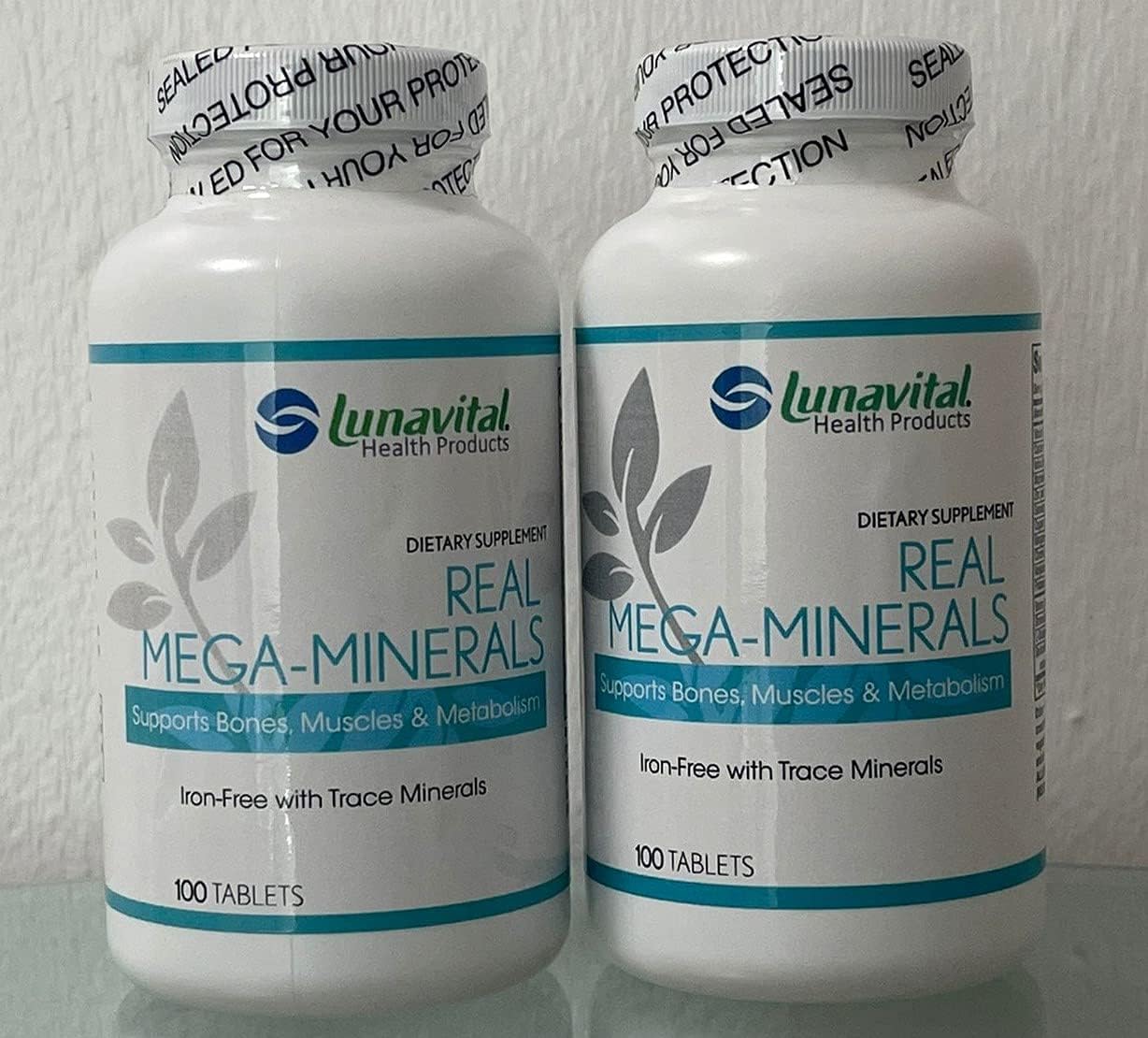 Real Mega-Minerals, Supports Bones, Muscles & Metabolism (Iron Free) (100 Tablets) : Health & Household