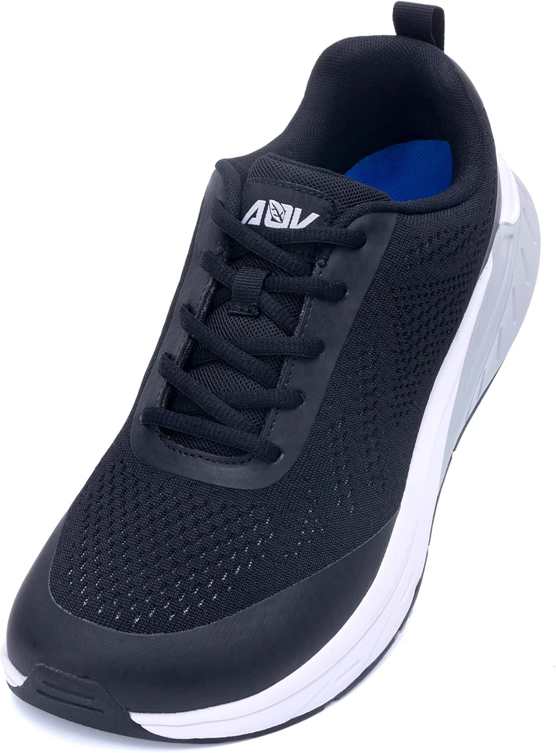 Mens Walking Shoes with Arch Support Wide Toe Box Mens Sneakers Plantar Fasciitis Flat Feet Heel Pain Relief US 8-13