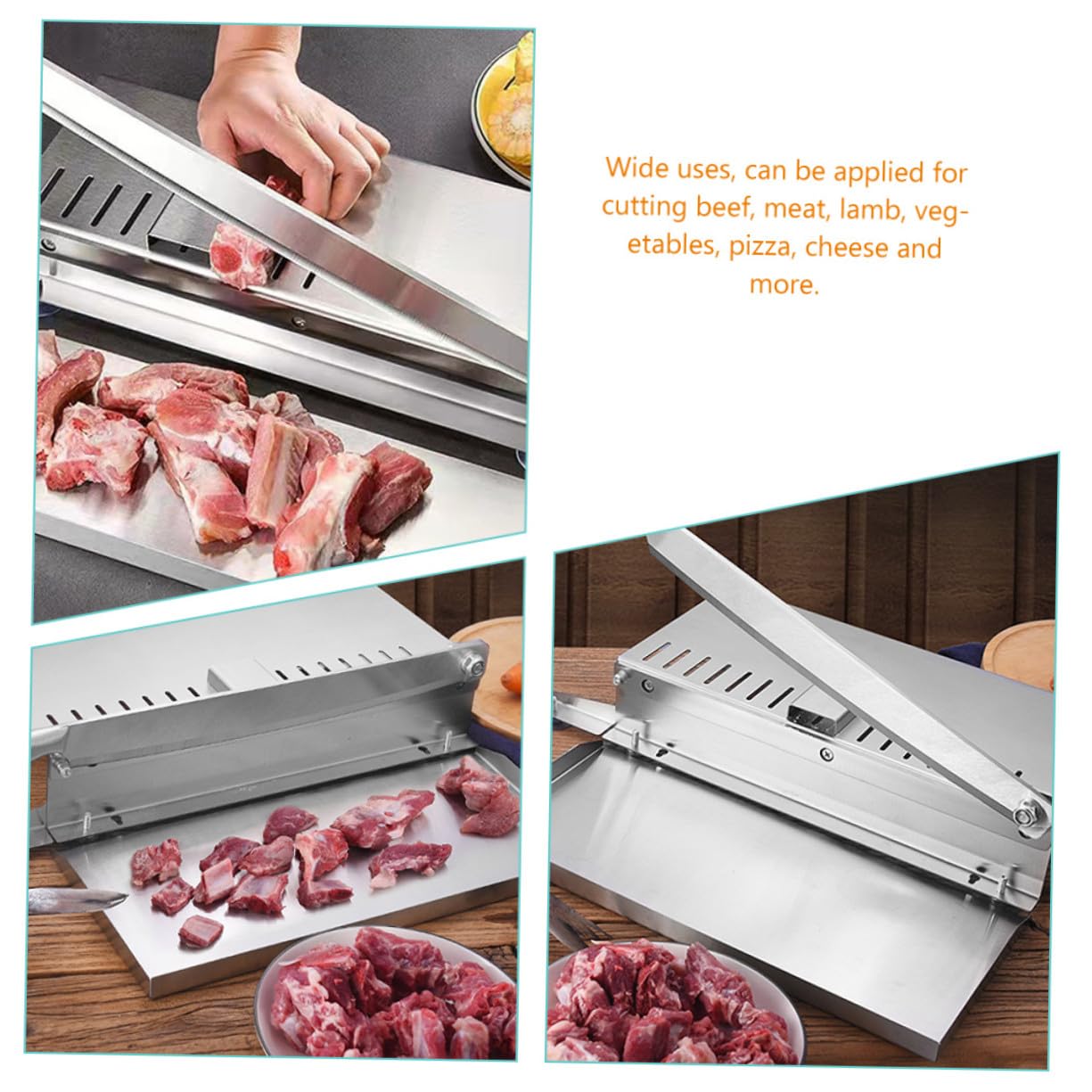 LABRIMP Cuchillo de Carnicero de Acero Inoxidable Plata Mango Ergonómico