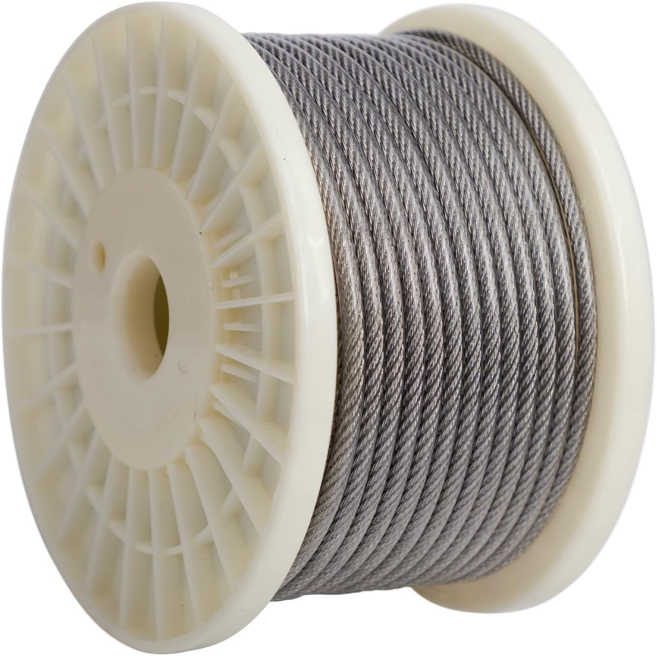 Amazon.com: Galvanized Steel Wire Rope on Reel, Vinyl Coated, 1x7 ...
