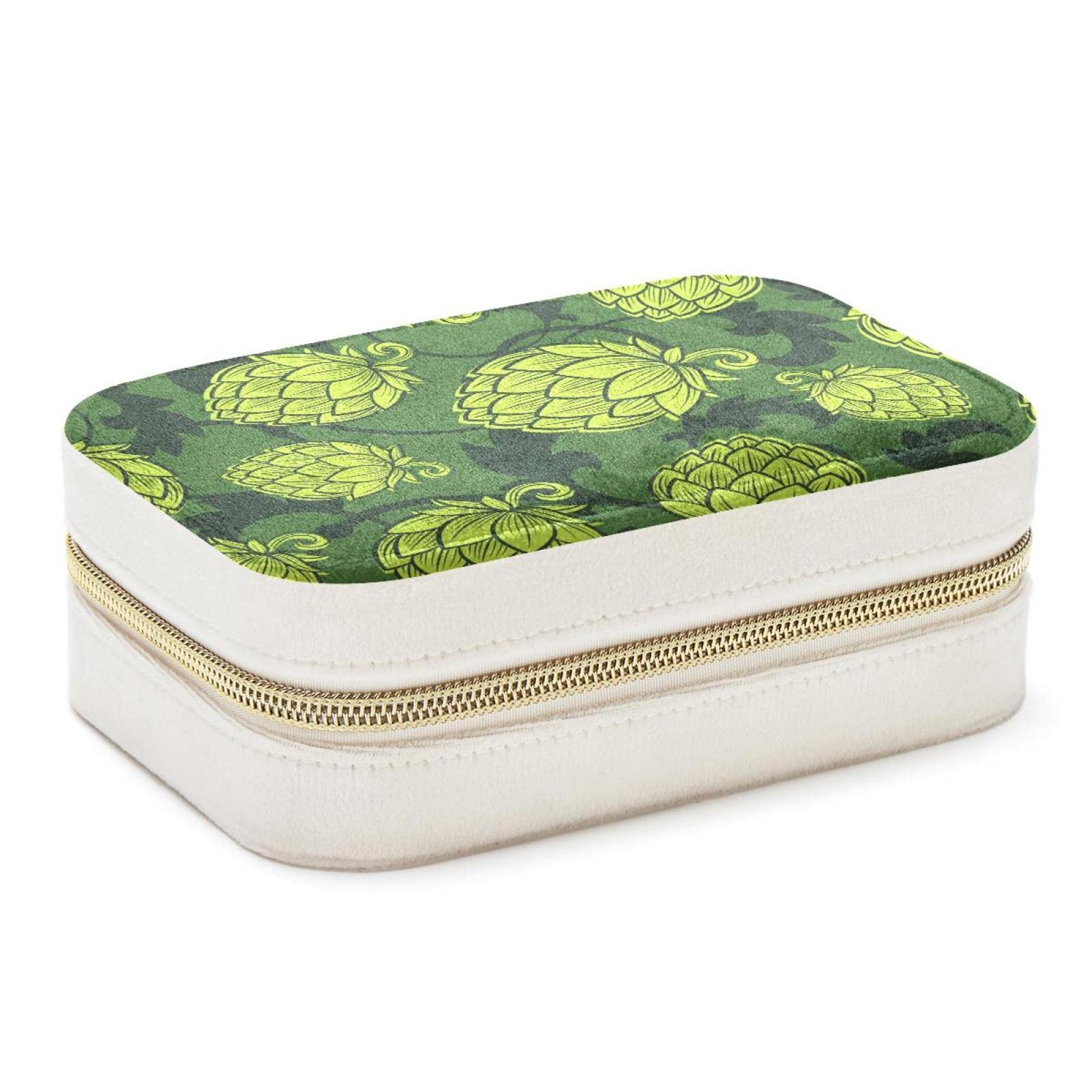 Boîte à bijoux cône de houblon anti-nœuds portable pour bagues