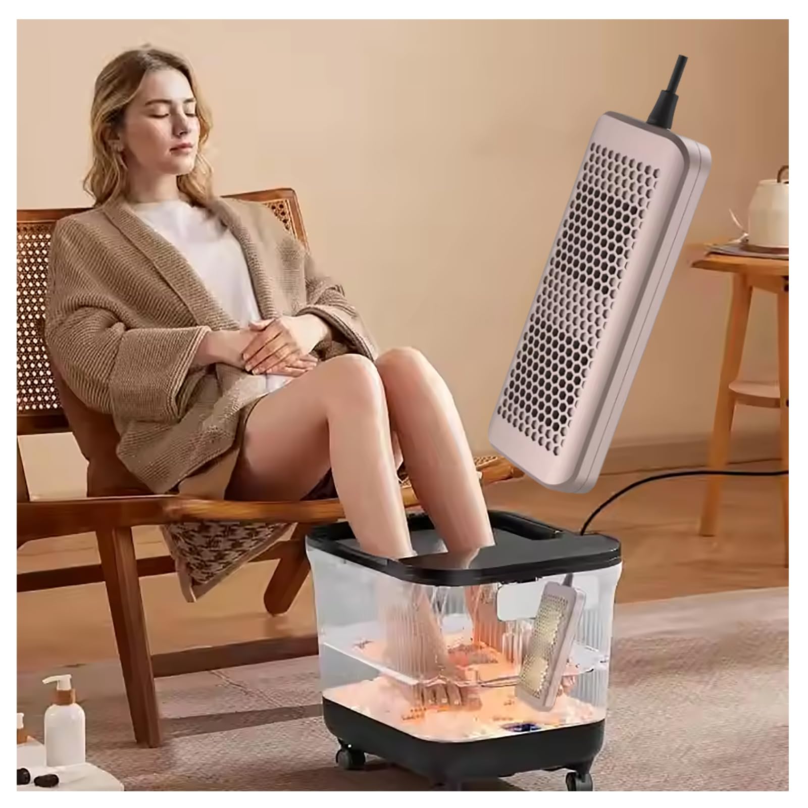 Amazon.co.jp: FXNFXLA イオンフットデトックスマシン、水素フットバス