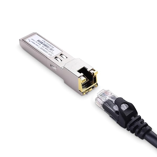 Cable Matters Ricetrasmettitore Gigabit 1000BASE T SFP a RJ45 Ethernet modulare in rame per Cisco Ubiquiti TP Link Huawei Mikrotik Netgear e Supermicro