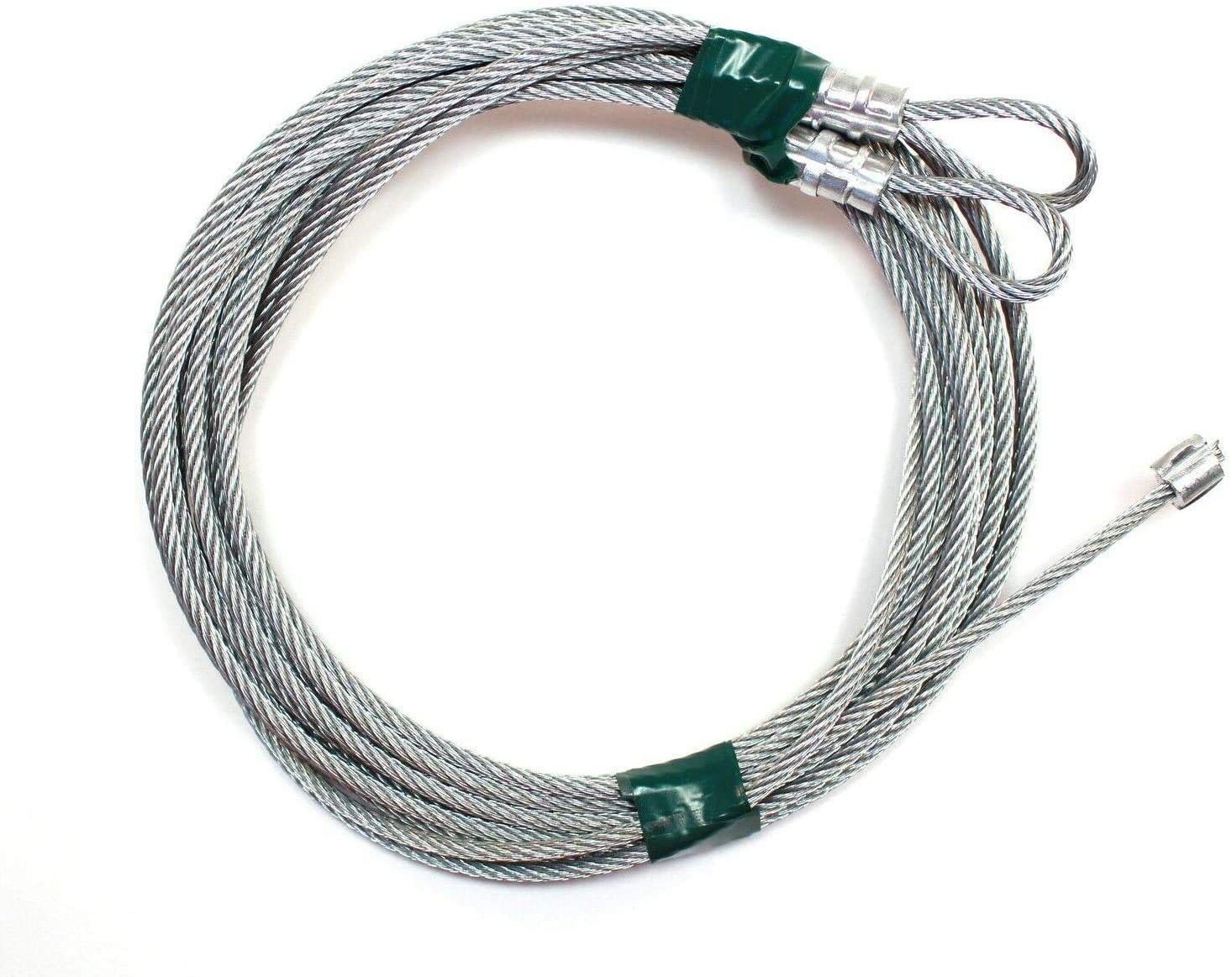 Blesseras Garage Door Torsion Spring Wire, GW-01B-001, 8' Home Safety Cable, Polished, 0.52 Pounds, Pair 9.6 - View #3