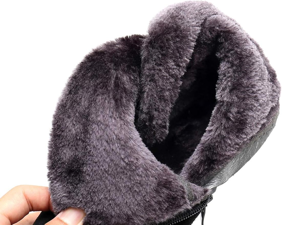 Miniatura 5 de DADAWEN - Botas de nieve con cierre lateral, para invierno.