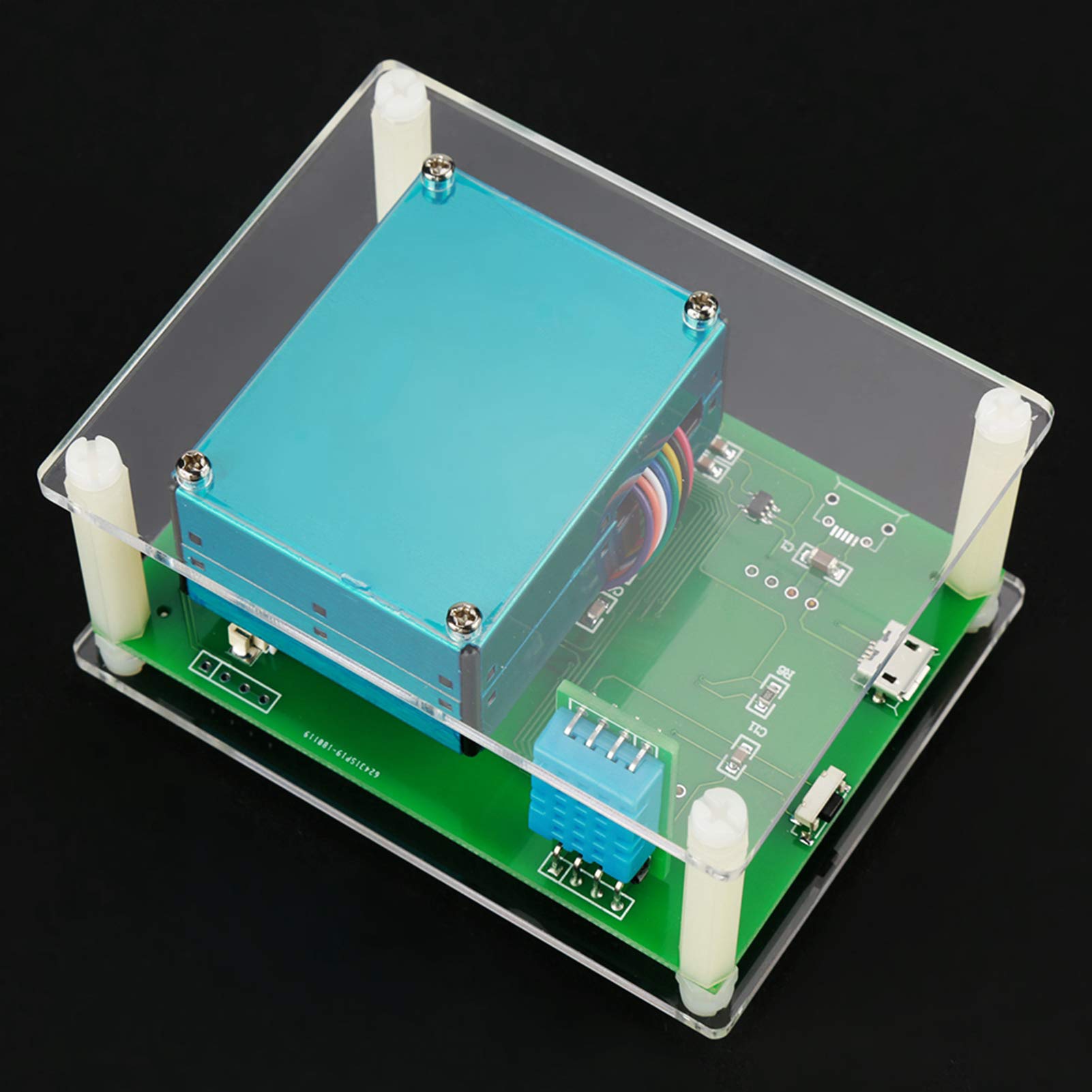 Rilevatore di Qualità Dell'aria 2.8 Pollici Multifunzionale Digitale Auto PM2.5 Misuratore di Qualità Dell'aria Tester PM1.0, PM10.0, PM2.5, Temperatura, Umidità,