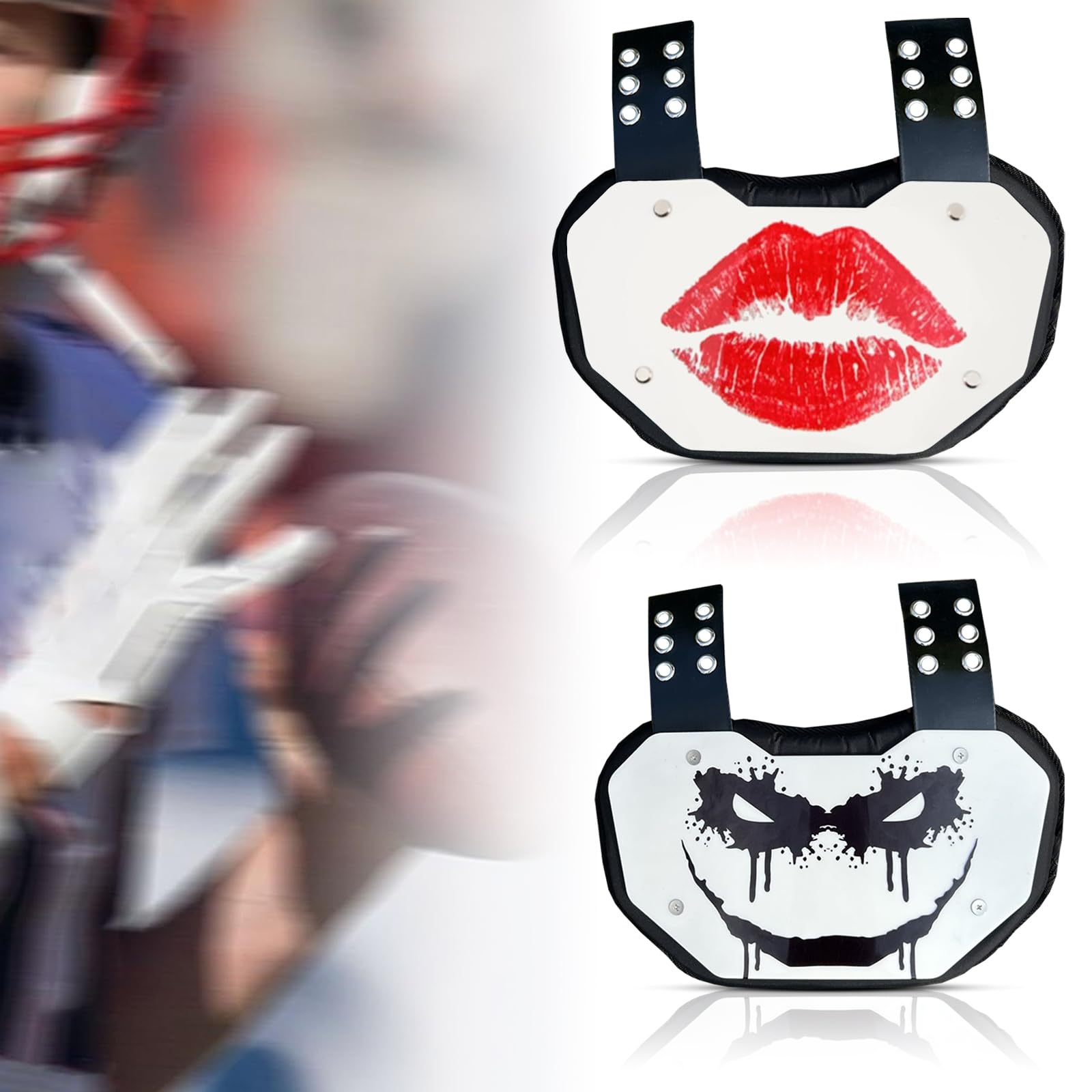 LUOFENG Planche de protection universelle pour bas du dos de football avec rembourrage en mousse respirante pour absorber les chocs