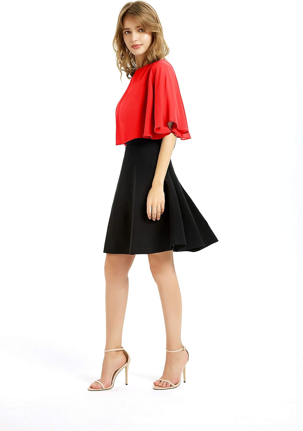 Women's Soft Chiffon Shawl Wraps Shrug for Evening Dress Wedding Cape Bolero Flapper Cover Up - Image 2