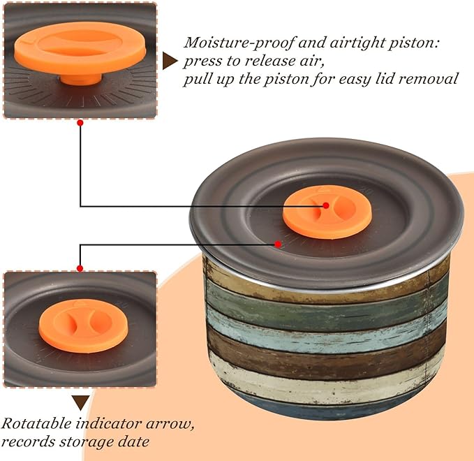 Contenedor de Acero Inoxidable para Café con Tapa Hermética 900ml miniatura 5