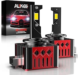 au-kee D1S D1R D1C LED Headlight Bulb 100W 10000LM 6000K Bright White Conversion Kit