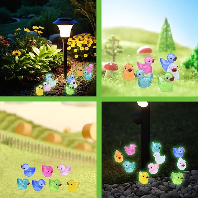 Foto 5 de 7 de Zyluniy 150 Piezas Mini Patos Luminosos, Mini Patos de Resina