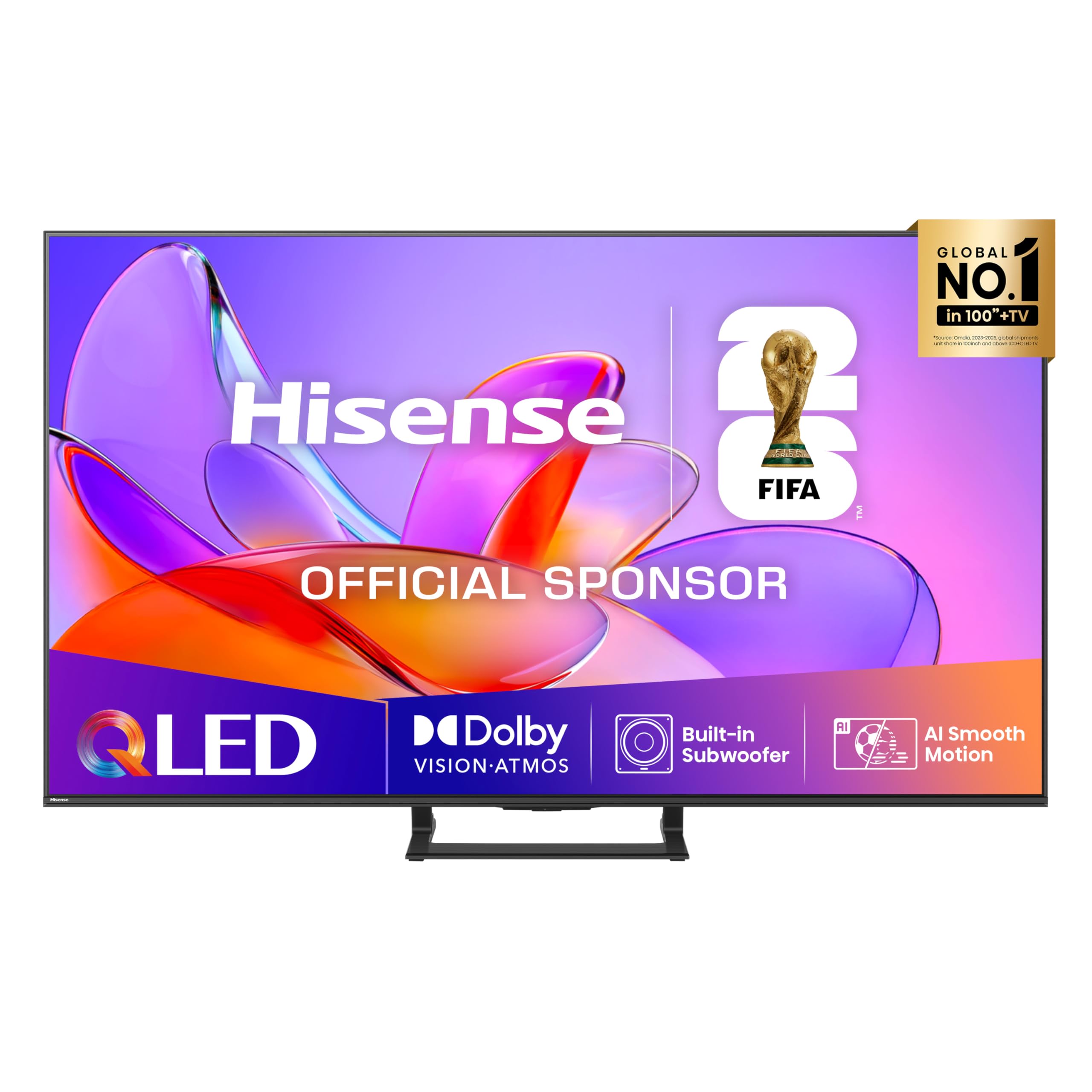 Hisense TV 50 Inch QLED 4K 2025 50A72Q, Smart TV VIDAA U8, Dolby