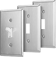 Vista 17 de Bates- Cubierta para interruptor de luz, cubiertas de placa de interruptor, paquete de 10, cubierta de interruptor de luz individual, 1 banda