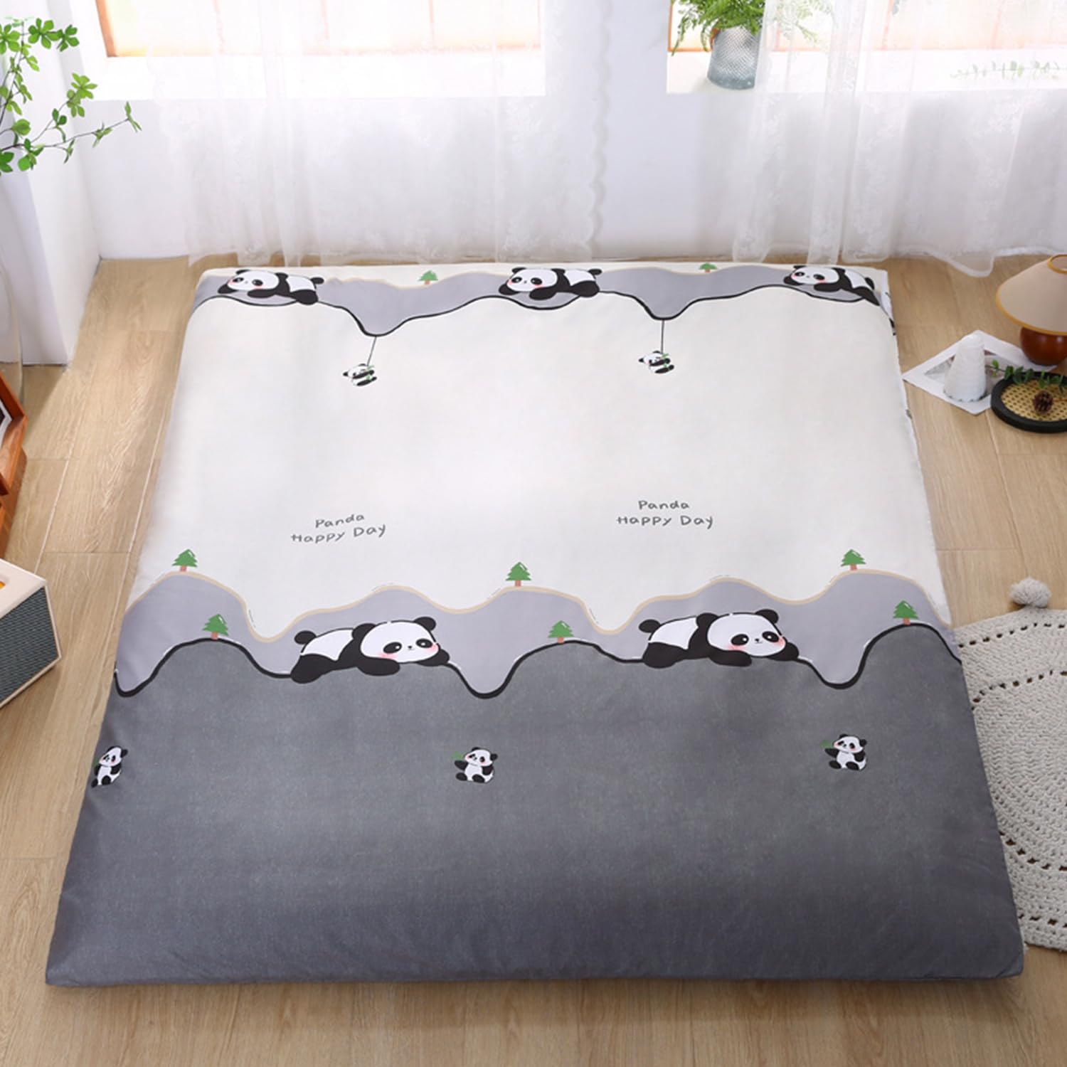 LDLCYCN C,200x220cm, Futon Mattress Cover with Zipper Japanese Floor Mattress Cover Dustproof Mattress Protector Soft Mattress Cover Tatami Mattress Cover Futon Slipcover Comfortable