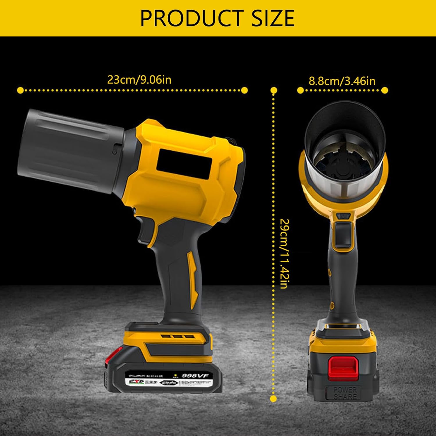 Cordless Blower Battery Power Handheld Blowers Electric Air Dusters for Lawns Care Patio Snow Electric Air Dusters