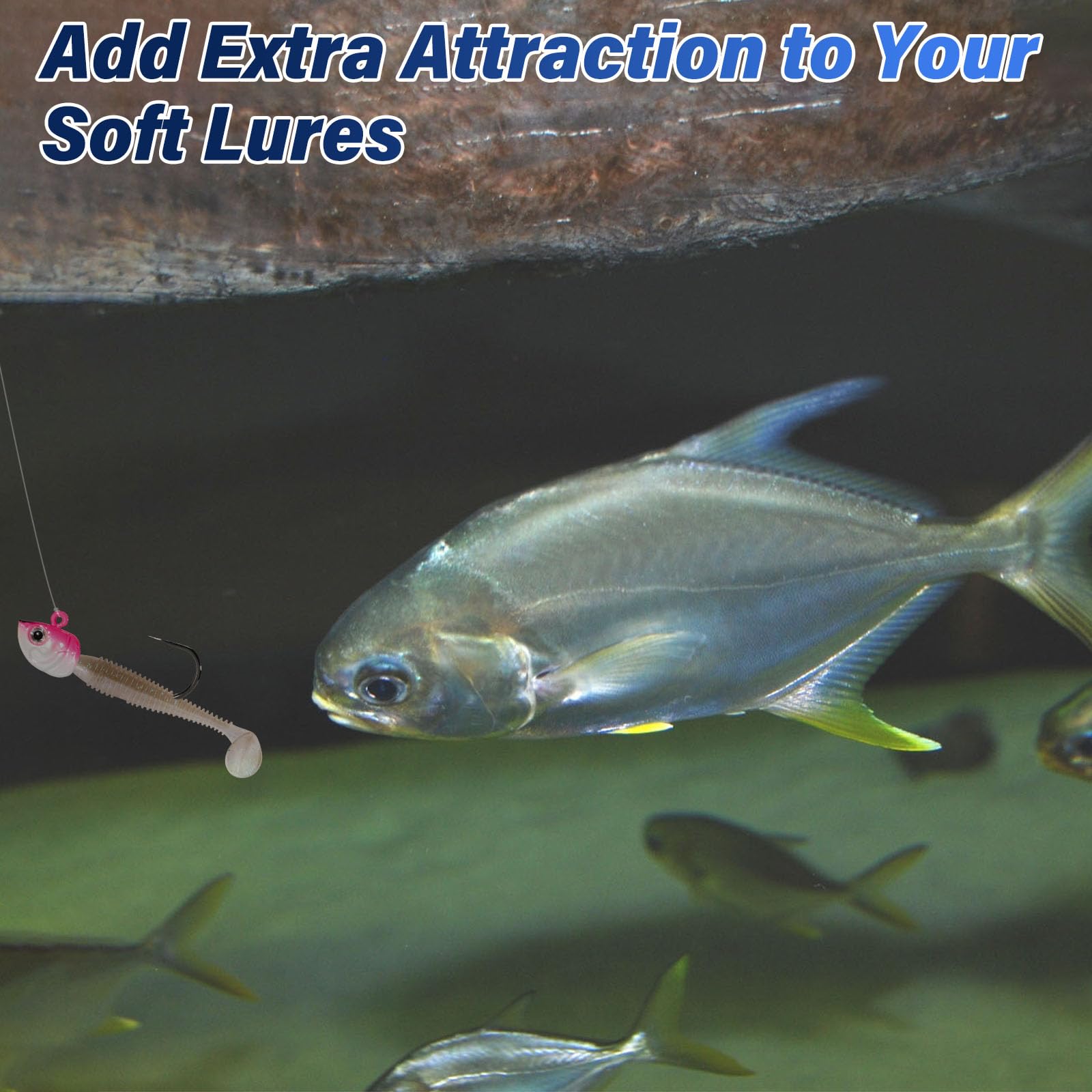 Alwonder Kit di 15 esche da nuoto per pesca in acqua salata, con occhi 3D, in acciaio ad alto tenore di carbonio, per surf, pesca a traina, pompano, passera, spigola, sciopero, sgombro