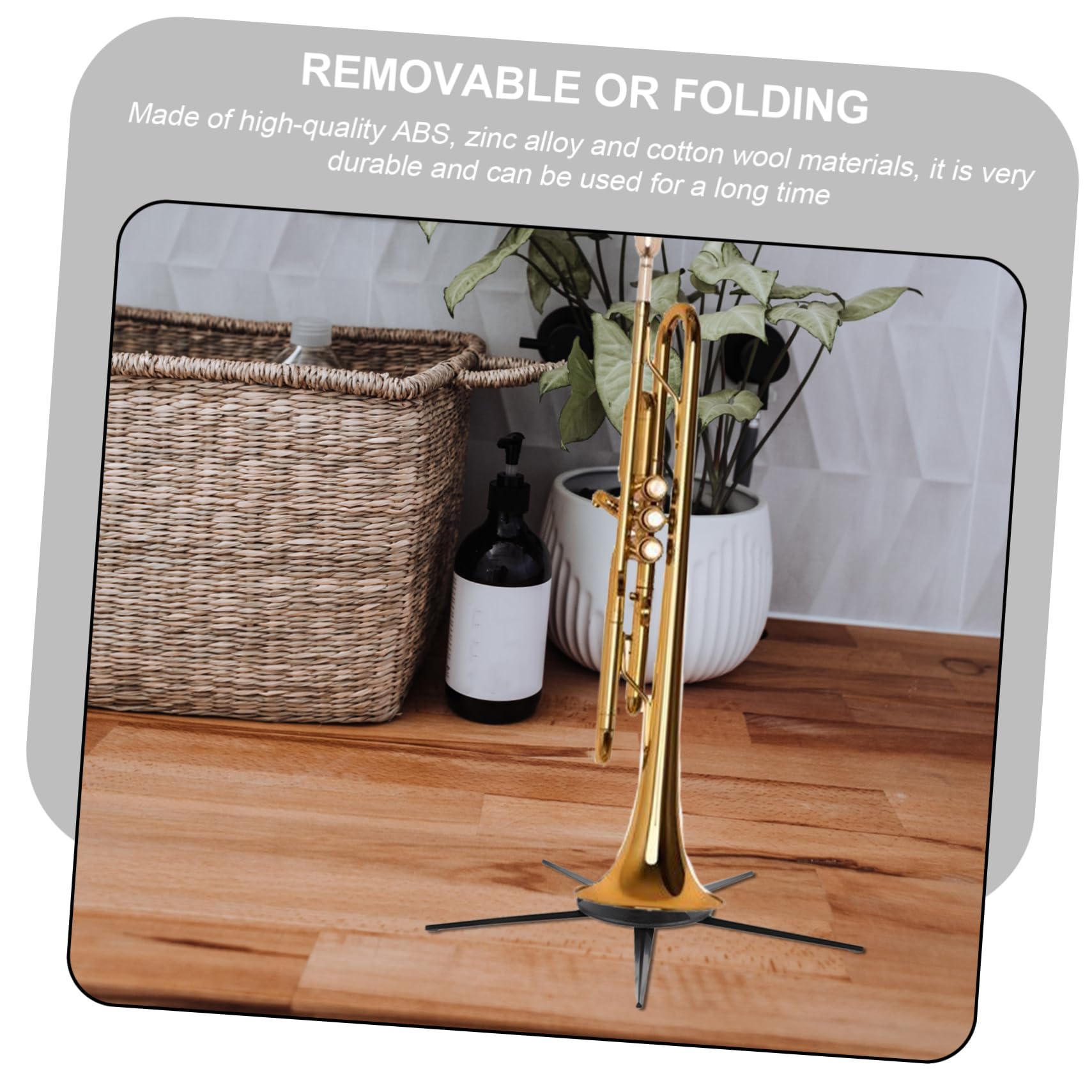 ULDIGI Foldable Clarinet Stand 5-leg Music Stand for Trumpet Sturdy Construction and Split Design