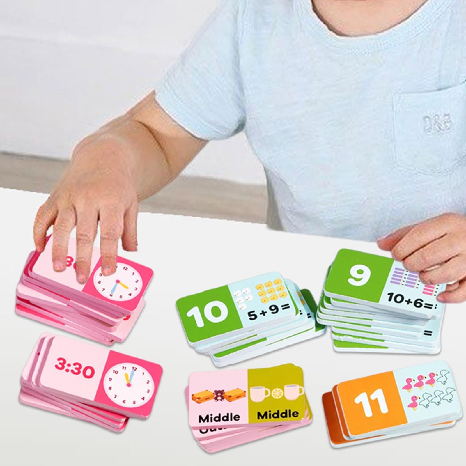 Juego De Tarjetas Matemáticas 4 En 1 – Suma Y Resta Con Dominó Para Niños De 5 Años, Juguete Educativo De Madera