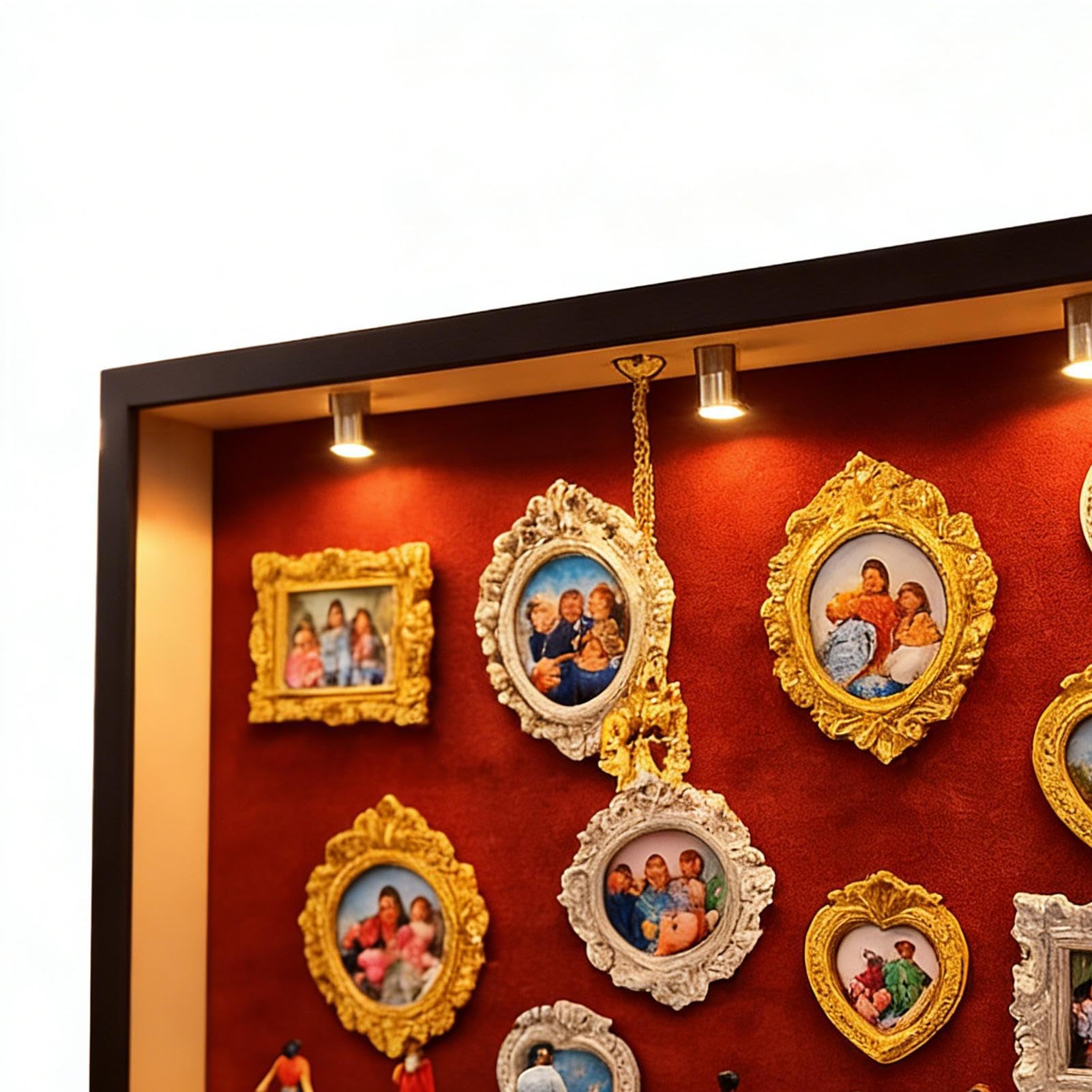 Miniatura Set Museo in Scatola Accessorio da Scrivania con | Kit Cornice Shadow Box Museo in Miniatura per Donne, Uomini, Ragazzi e Adulti, Camera da , Compleanno, Natale