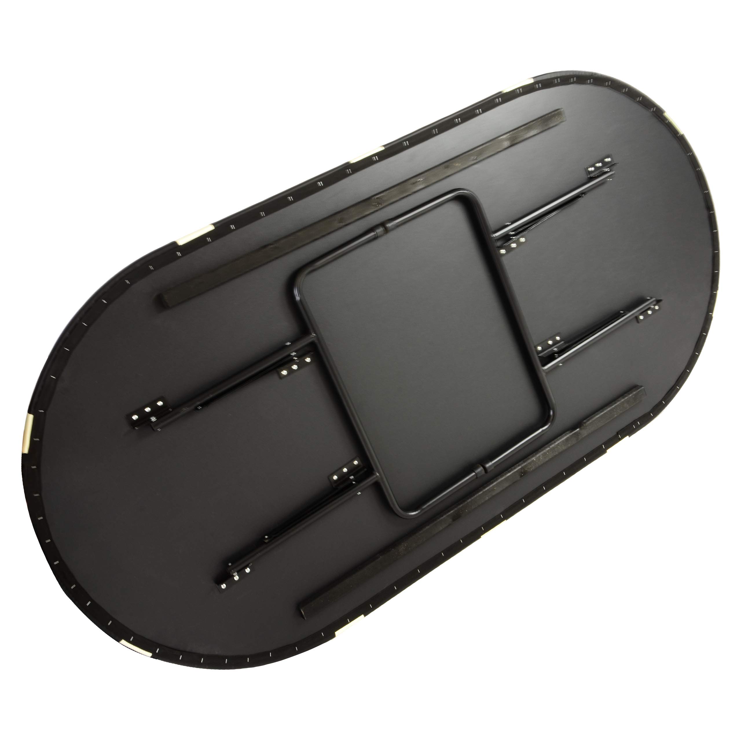 Nexos Trading Casino Pokertisch klappbar L 215 x B 115 x H 79 cm Armlehnen Schwarze Pokerauflage Klapptisch für 10 Spieler Deluxe