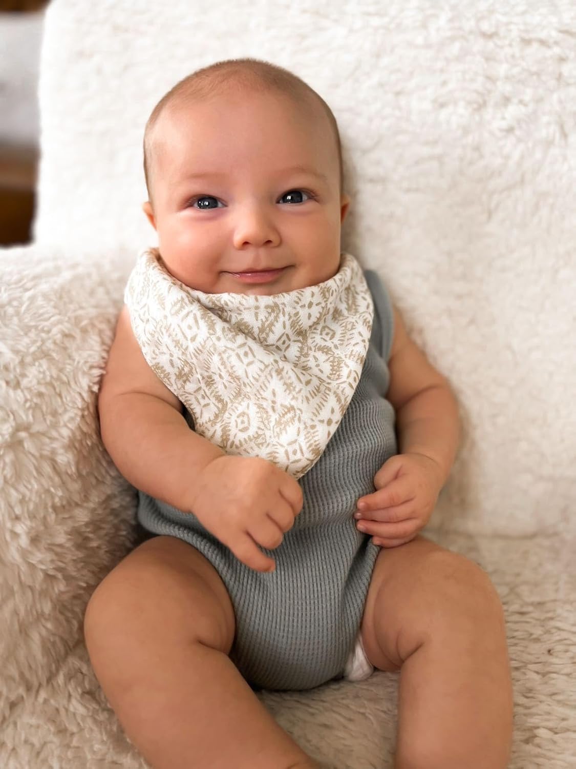 Crane Baby Soft Baby Bib Set, 100% Cotton Muslin Baby Bibs, Soft and Absorbent Drool Bib For Babies