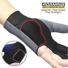 Roaming Billiard Shooters Carom Pool Snooker Cue Sport Glove Fits on Left or Right Hand for Men Women
