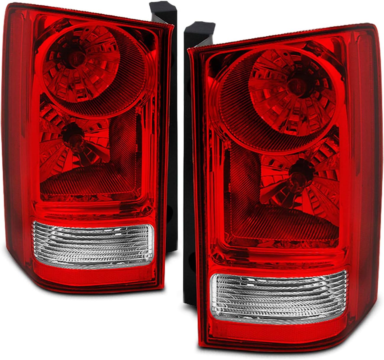 USR 0915 Honda Pilot Tail Lights JDM Style Black/Chrome