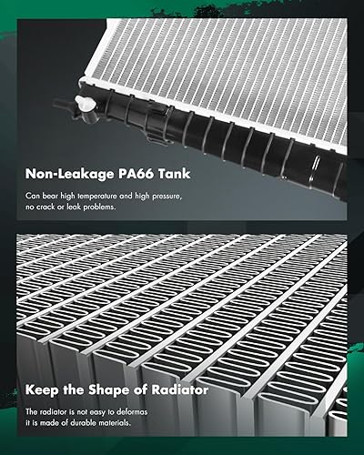 Vista 61 de SCITOO Reemplazo completo del radiador de aluminio para 1993-1998 para Toyota para T100 2.7L 3.0L 3.4L 2090 Radiador