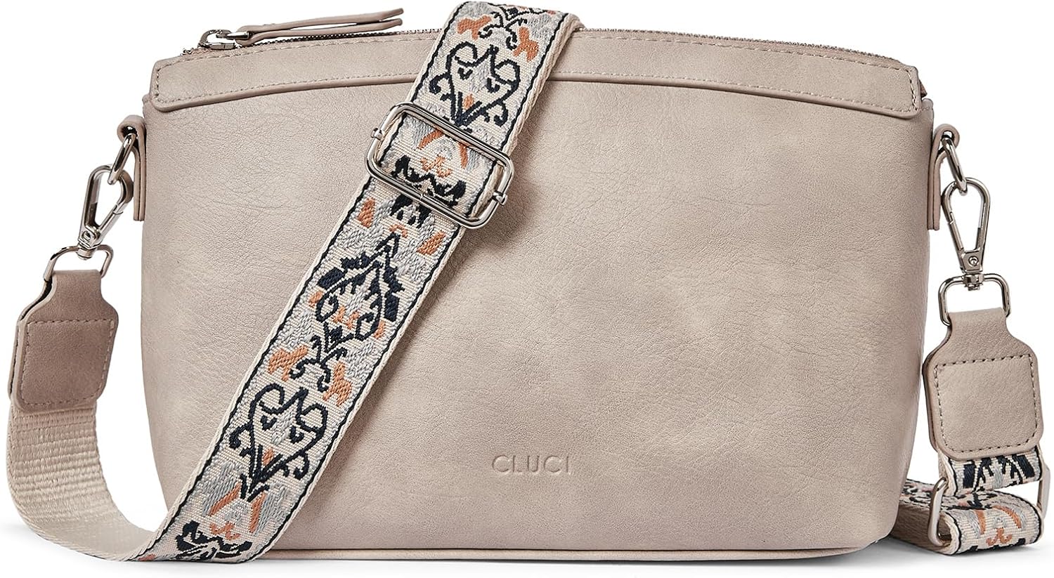 CLUCI Purses for Women Leather Crossbody Bags for Women Crossbody Purse Shoulder Bag for Women with Adjustable Strap