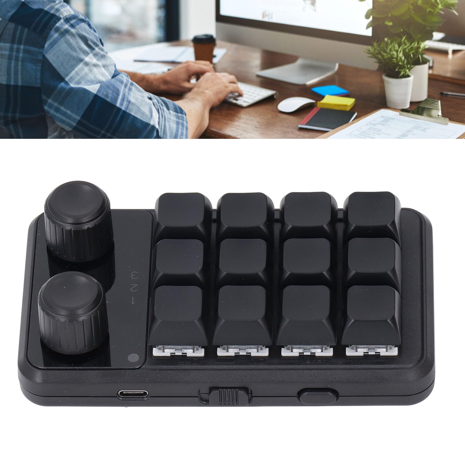 Amazon | 12キーメカニカルキーボード、2.4Gワイヤレススイッチ