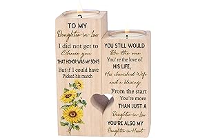 Personalized Wooden Candle Holder: A Heartfelt Gift for Your Daughter-in-Law