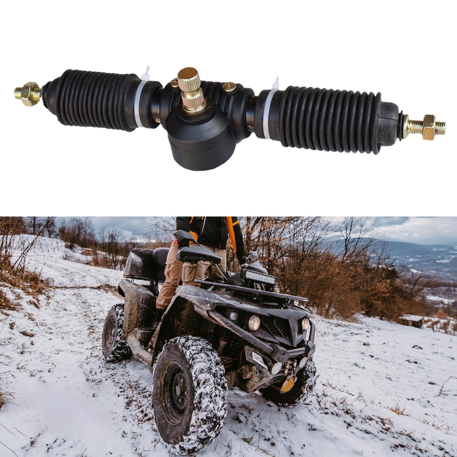 Go Kart Lenkgetriebe, Servolenkgetriebe, Ritzelbaugruppe, geeignet für individuelle Projekte, Leistungssteigerung und Ritzeleinheit 30T ATV Kart