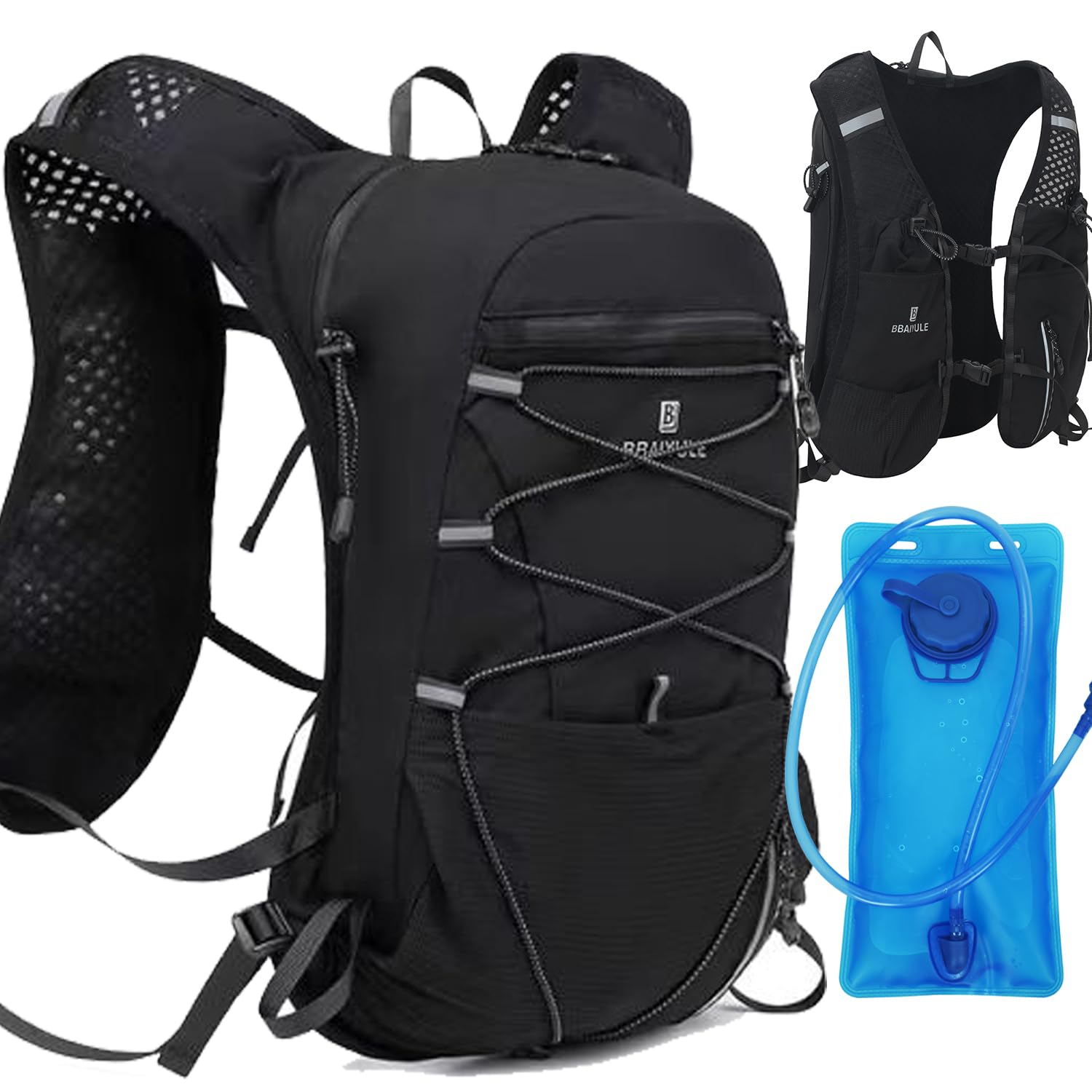 Gilet de course pour homme et femme | Sac à dos d'hydratation | Sac à dos de course | Sac à dos de course ultra léger | Sac à dos de vélo, randonnée, marathoner