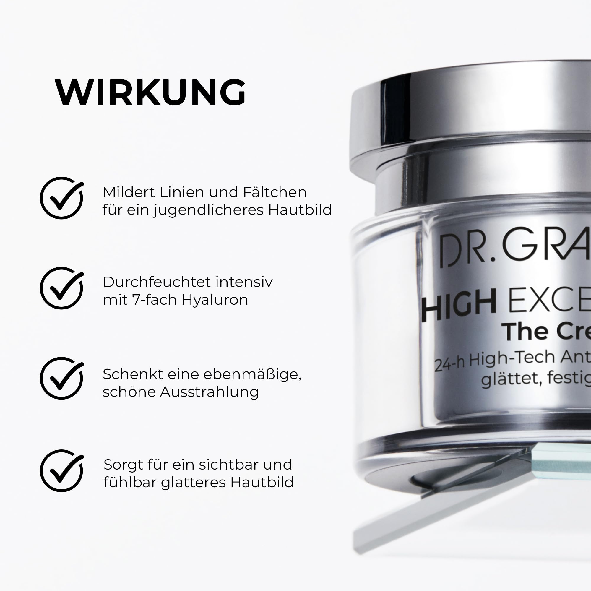 DR. GRANDEL Unisex 24-Stunden-Pflege High Excellence The Cream | High-Tech Anti-Aging 24h Pflege für normale bis trockene Haut, mit Retin Royal, 7-fach Hyaluron, Niacinamid & Quinoa-Peptiden
