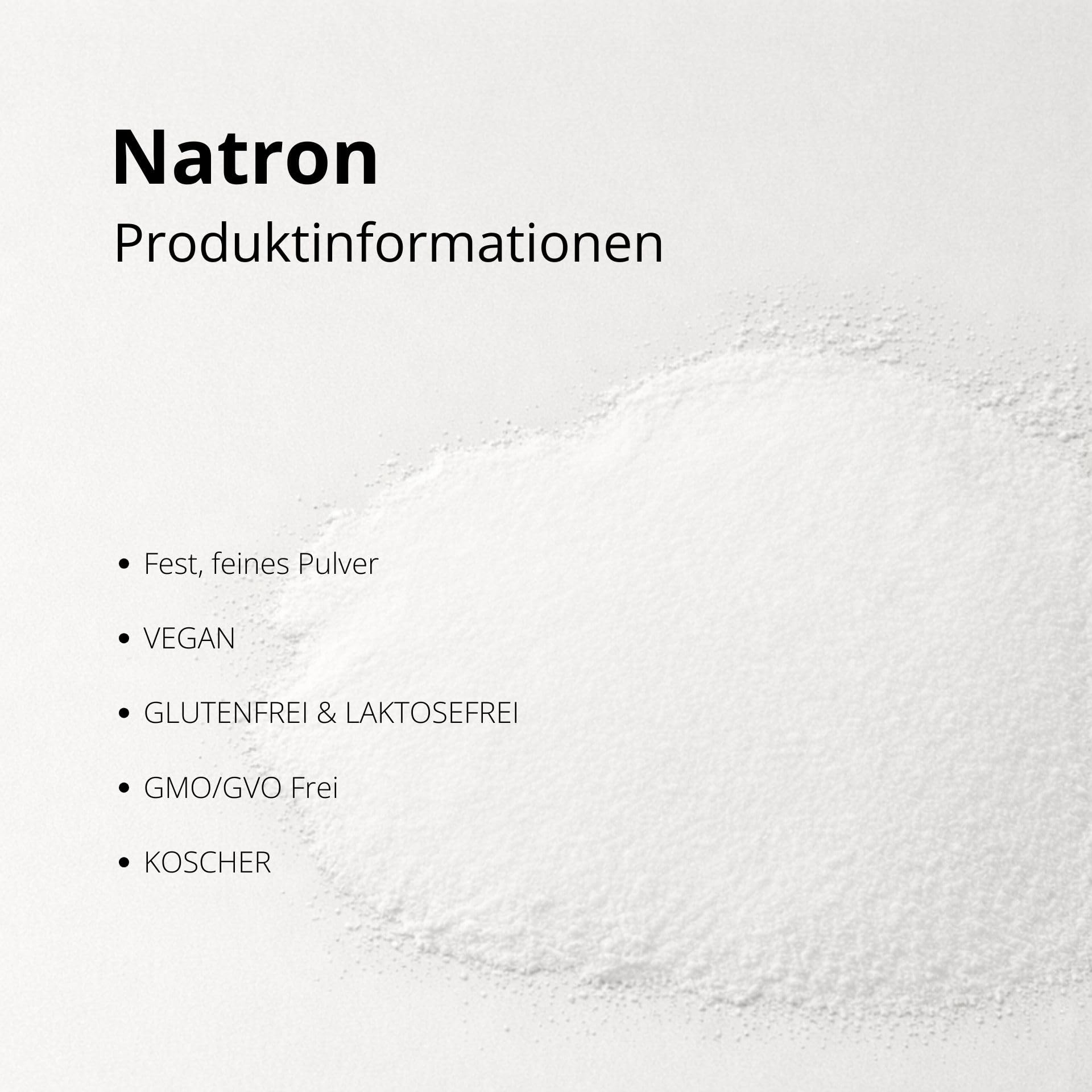 DIACLEANSHOP Natron Pulver 25 kg pharmazeutische Qualität E500ii | Deutsche Herstellung & Abfüllung Für Küche Backen Haushalt Bad Körperpflege DIY