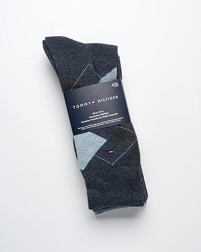 Miniatura 6 de Tommy Hilfiger Calcetines de vestir para hombre, paquete de 8 calcetines elásticos cómodos para hombre, calcetines de trabajo transpirables para