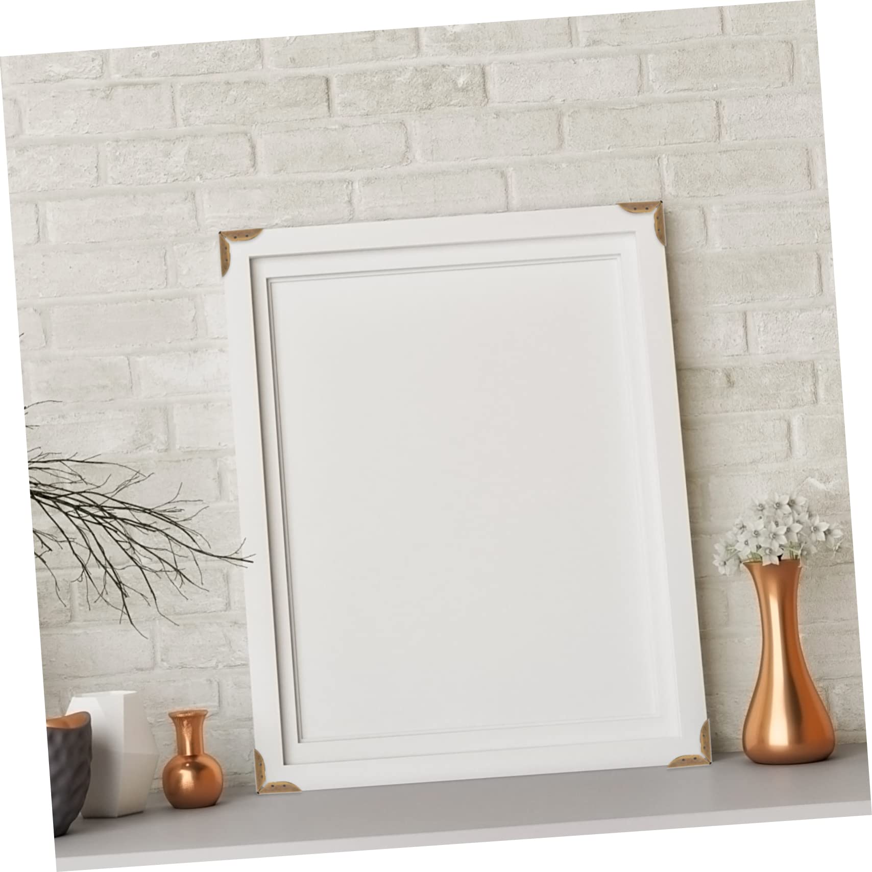 VILLCASE Scrapbooking Protector Corner in Bronze Tone Metal Corner Protectors Retro Design for Photo Album Notebook