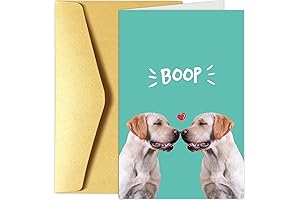 Chenive Cute Valentines Day Dog Card