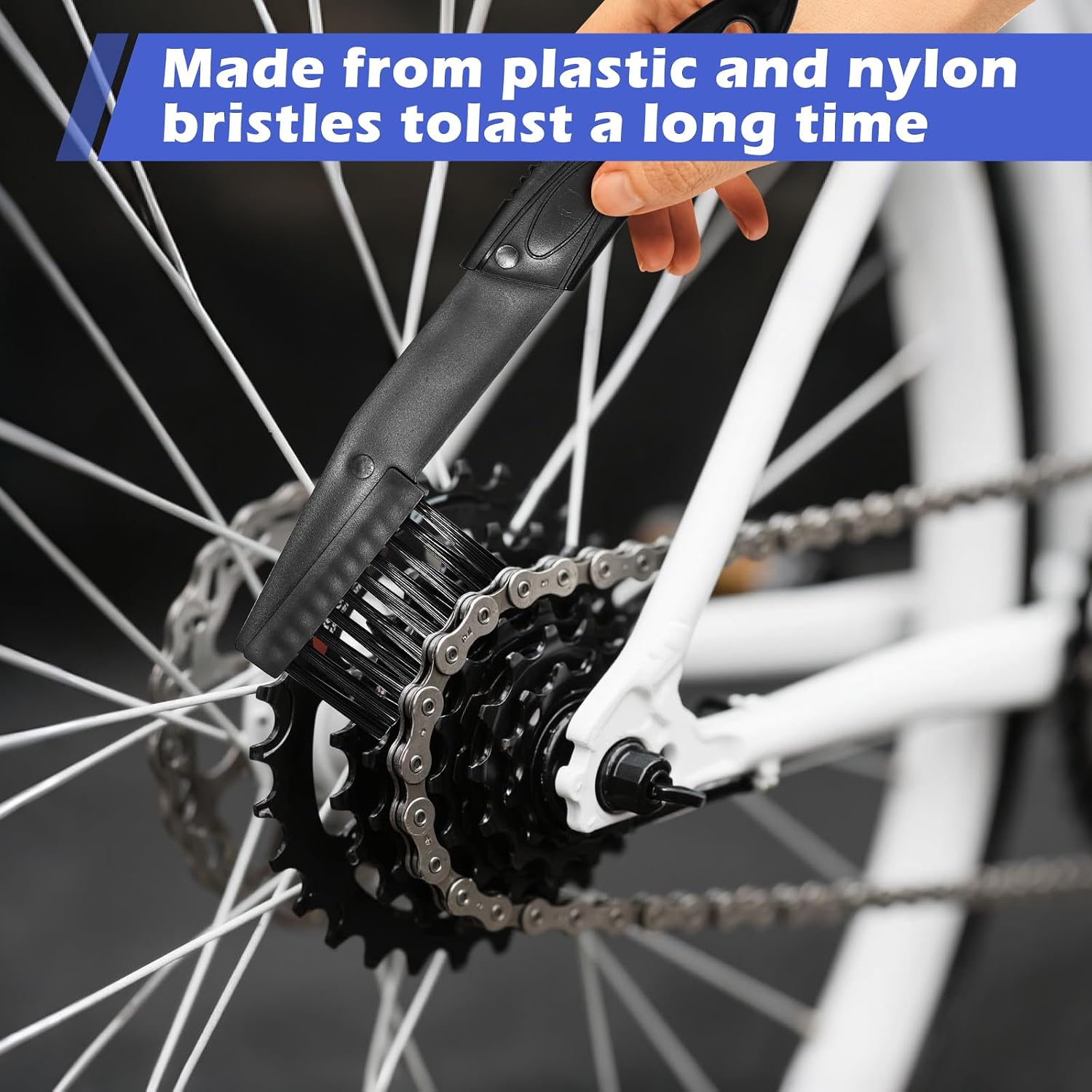 Bike or Motorcycle Chain Washer, Motorcycle Chain Gear Dirt Clean Brushes, Motorcycle Chain Brush Tool Set image 5