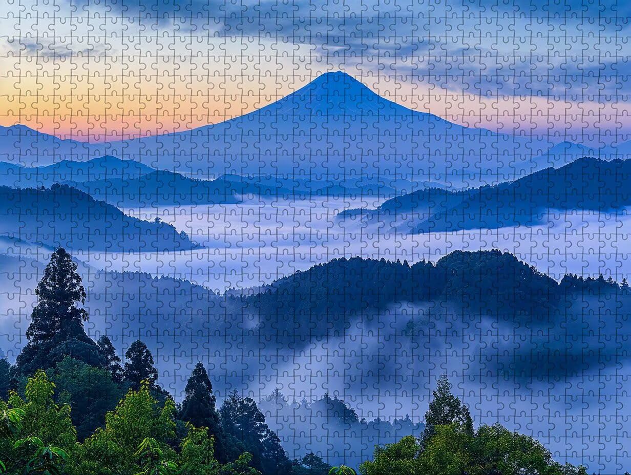 Puzzle 3000 elementów dla dorosłych, krajobraz, drewniane puzzle, 122 x 81 cm, części ściśle do siebie pasują, dla mężczyzn, kobiet, starszych seniorów, relaks i odstresowanie, dekoracja ścienna, góra