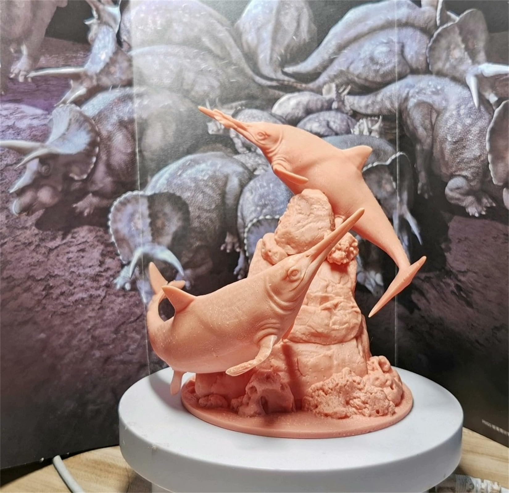 Amazon | BACALYSO | 1/35 スケール イクチオサウルス フィギュア 二 