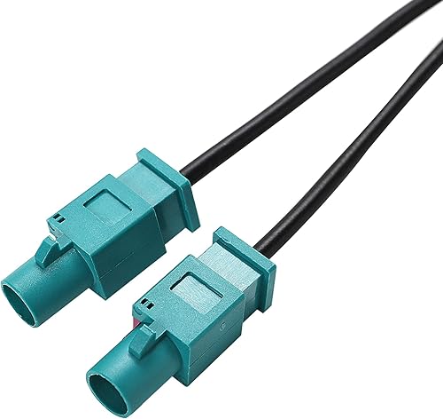 Miniatura 3 de Anina Adaptador de antena de radio doble doble Fakra para 2004-UP VW Volkswagen Audi Skoda Aftermarket GPS Navegación estéreo unidad principal