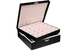 misaya Earring Storage: 50-Slot Jewelry Box Organizer