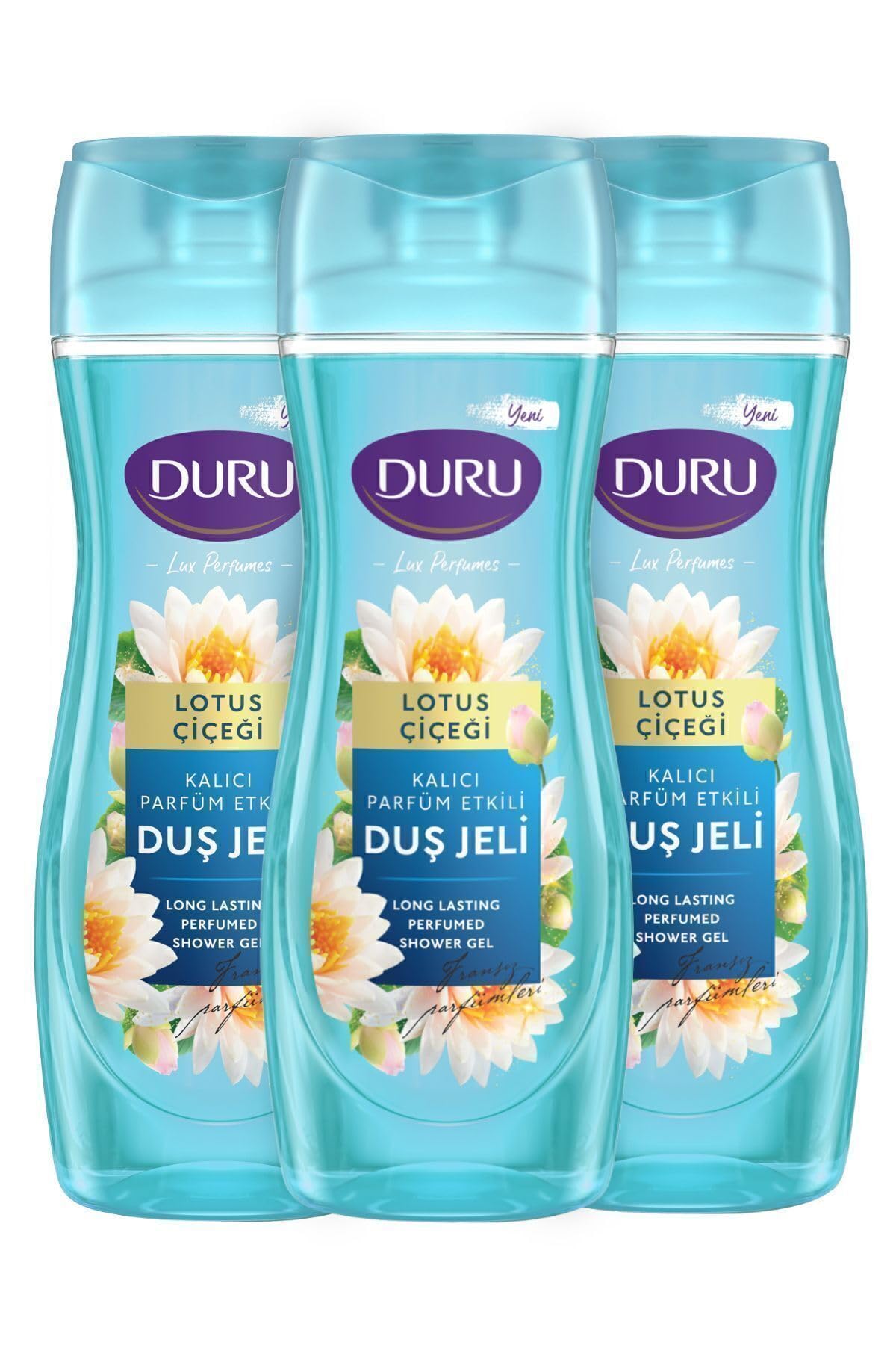 Duru Lüx Perfumes Lotus Çiçeği Vegan Duş Jeli 3X450Ml