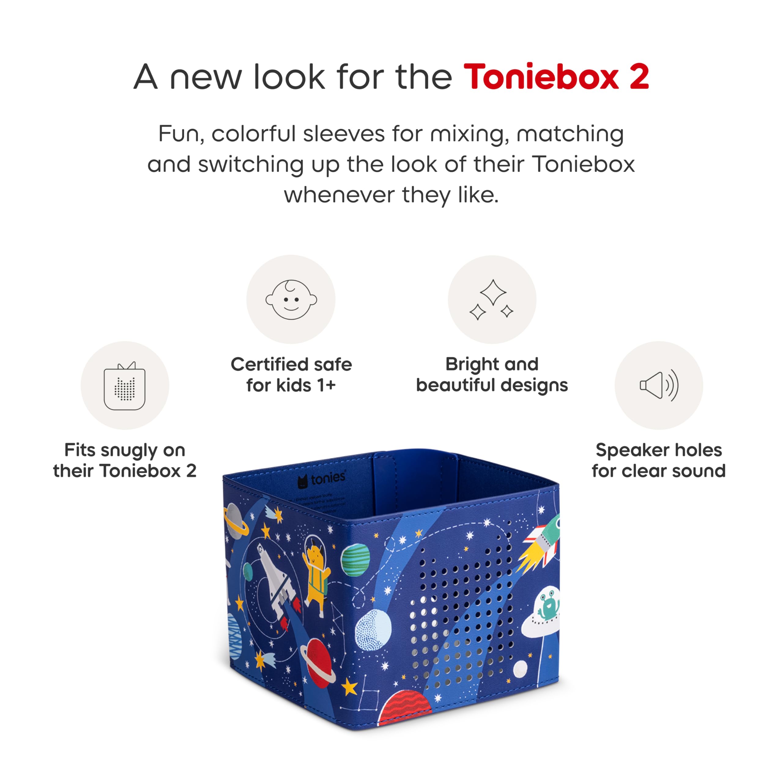 Tonies Pochette décorative pour Toniebox 2 Space