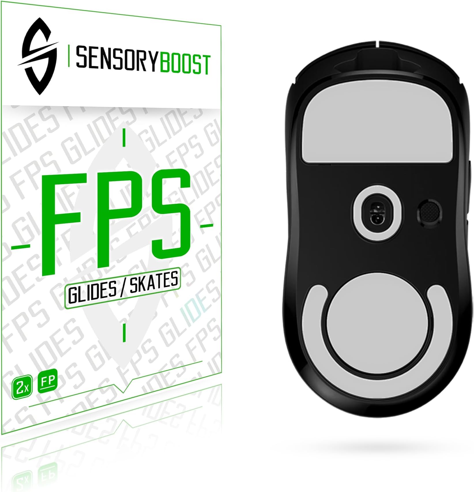 SensoryBoost DPS Glides für Logitech G PRO X Superlight - Ultra Schnell, Abgerundet, Niedrige